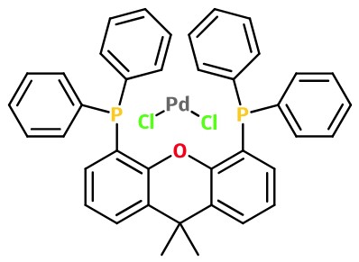 (image for) MCA00372 Dichloro[9,9-dimethyl-4,5-bis(diphenylphosphino)xanthene]palladium(II)
